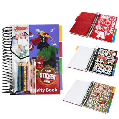 Afbeelding van Marvel Boekstickers voor kinderen, Coloring Spiderman Avengers 1000+ stickers en kinderen (Multi Avengers)