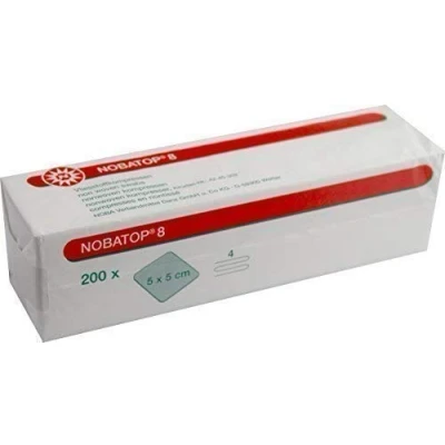 Afbeelding van Nobatop non woven kompres 8/4 5x5cm, 200 stuks, 854005