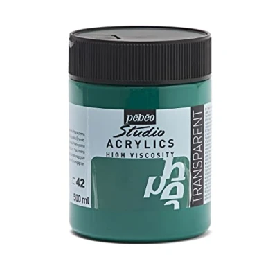 Afbeelding van Pébéo acrylverf Fine Studio smaragdgroen Fhtalocyanine smaragd 500 ml