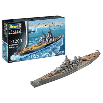Afbeelding van 1:1200 Revell 05183 Battleship USS New Jersey Plastic Modelbouwpakket