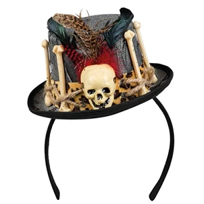 Afbeelding van Boland Diadeem Voodoo Freda Grijs Één maat Volwassenen Vrouwen Halloween accessoire Horror