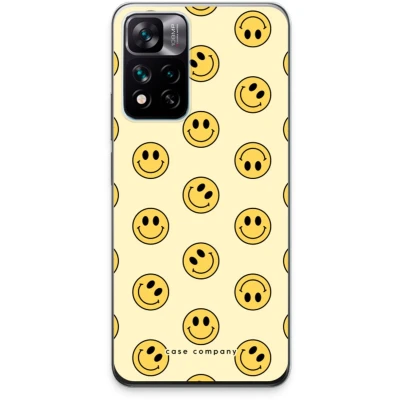 Afbeelding van Case Company® hoesje geschikt voor Xiaomi 11i Hypercharge Smiley N2 Soft Cover Telefoonhoesje Bescherming aan alle Kanten en Schermrand