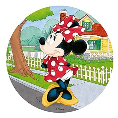 Afbeelding van DEKORA Eetbare Minnie taartschijf