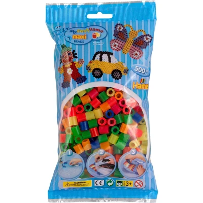 Afbeelding van Hama Strijkkralen Maxi Mix Neon 500 Stuks