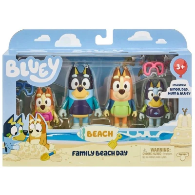 Afbeelding van Bluey Figure 4 Pack Strand (17547)