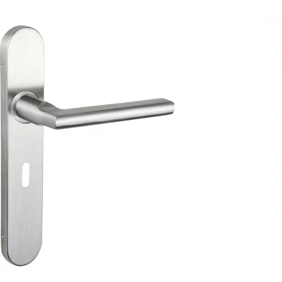 Afbeelding van Lavuzo Deurkruk Op Schild Teramo Afgerond SL56 RVS
