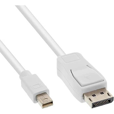 Afbeelding van Mini DisplayPort kabel versie 1.2 (4K 60 Hz) bi directioneel / wit 2 meter