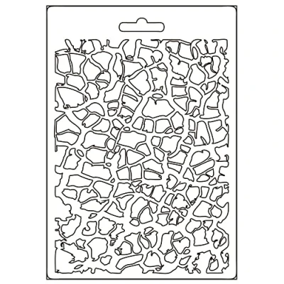 Afbeelding van Stamperia Soft Mould A5 Savana Crackle Pattern (K3PTA5619) (DISCONTINUED)