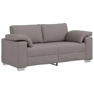 Afbeelding van vidaXL Loveseat Bank Taupe 140 cm Stof