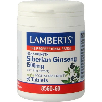 Afbeelding van Lamberts Ginseng Siberisch 1500 mg 60 tabletten