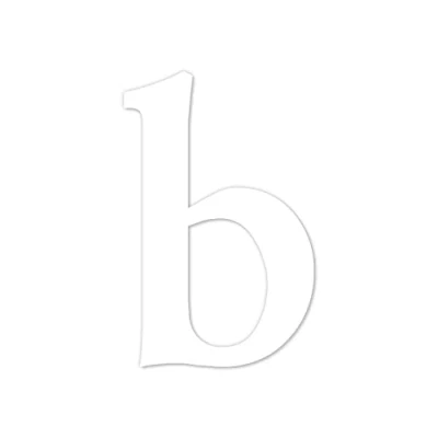 Afbeelding van Lettersticker wit Serifs hoogte 10 cm huisnummer zelfklevend letter om op te plakken voor buiten, brievenbus, deur, weerbestendig