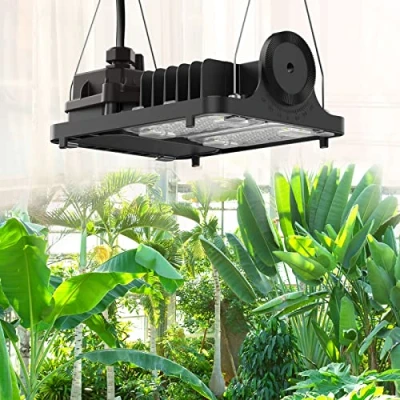 Afbeelding van SANSI Dimbare led tuinbouwlamp, 700 W, groeilamp, volledig spectrum, IP54, waterdicht, voor kieming, groei, bloei, dimbaar, 0% tot 100% (PPF 103 umol/s)