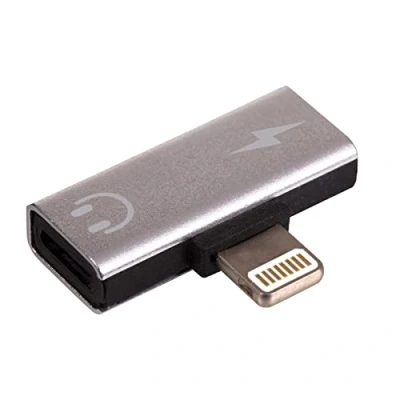 Afbeelding van AKYGA AK AD 64 Lightning naar Dual hoofdtelefoonadapter voor iPhone, zwart