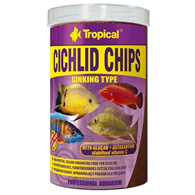 Afbeelding van Tropical Cichlide Chips 1 Liter Visvoer Aquarium