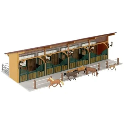 Afbeelding van Faller 130597 H0 Paardenstal met 4 paarden