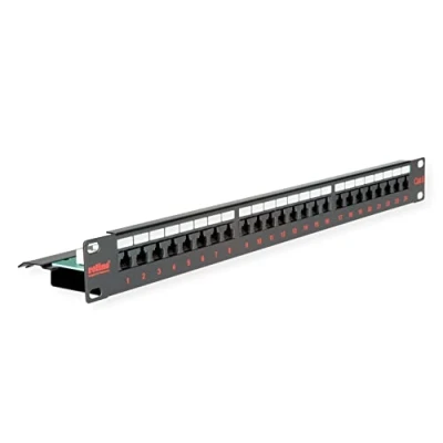 Afbeelding van ROLINE Cat.6 (Class E) 19 patchpaneel, 24P, onafgeschermd, zwart