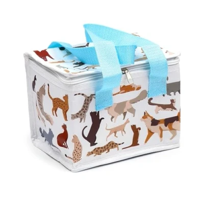 Afbeelding van Koeltas/Lunchtas Feline Fine Cats Duurzaam RPET 15x20x14cm