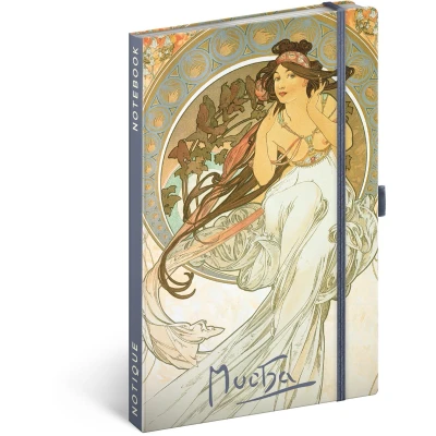 Afbeelding van Alphonse Mucha Notitieboek A5 Music