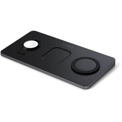 Afbeelding van Satechi Trio Wireless Charging Pad zwart ST X3TWCPM