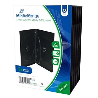 Afbeelding van MediaRange BOX35 5 CD doosje Dvd hoes schijven Zwart