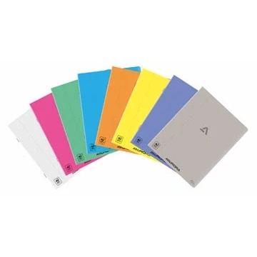 Afbeelding van Aurora Writing 80 schrift, geniet, gelijnd + marge, 72 blz, A5, transparant PP 10 stuks