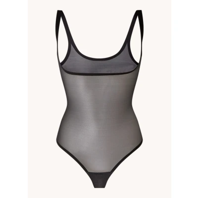 Afbeelding van Wolford dames Tulle Forming Body in de kleur Zwart, maat: 46