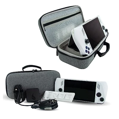 Afbeelding van ASUS Rog Ally/ROG Ally X Game console harde hoes EVA materiaal en comfortabele polsband draagtas accessoires met geïntegreerde standaard