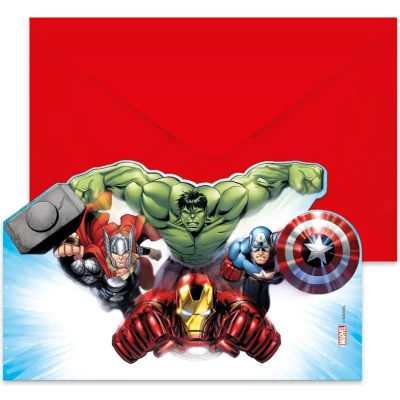 Afbeelding van Avengers Infinity Stones Uitnodigingen 6 stuks