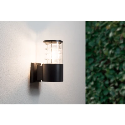 Afbeelding van Buiten Wandlamp, Modern Design, E27 Fitting, Spatdicht IP54, Mat Zwart