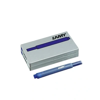 Afbeelding van Lamy T10 inktpatronen met grote inktvoorraad geschikt voor alle vulpenmodellen inhoud: 1,25 ml per cartridge 5 stuks verpakking inktkleur: blauw