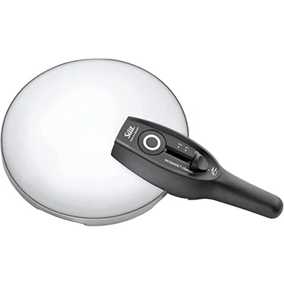 Afbeelding van Silit Sicomatic Classic reservedeksel voor snelkookpan, 2,5 l, 18 cm, kunststof handgreep, 3 kookstanden, eenhandige kookstandregelaar