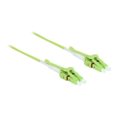 Image de Delock Câble fibre Channel LC multi mode (M) uniboot pour 10 m optique 50 / 125 microns OM5 sans halogène citron vert