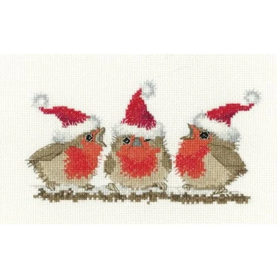 Afbeelding van Borduurpakket Trios Kerst