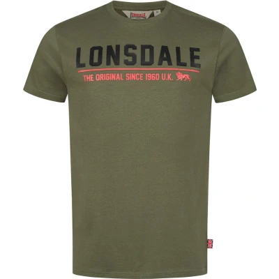 Afbeelding van Lonsdale London CRANTOCK T shirt olijf XXL Katoen Heren Basics, Casual wear, Street wear