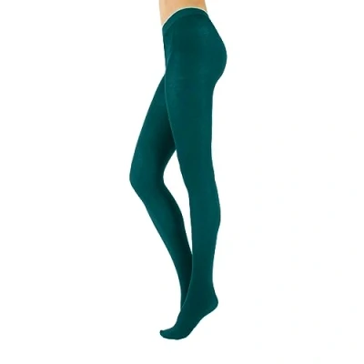 Afbeelding van CALZITALY Dikke panty van kasjmier, ondoorzichtig, voor de winter, S, M, L, XL, XXL, 3XL, 4XL, 150 DEN, Made in Italy, Groen