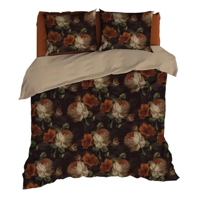 Afbeelding van Satin d&#039;Or Valeria Dekbedovertrek Lits jumeaux 270x200/220 cm Bruin