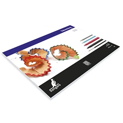Afbeelding van tekenblok Kangaro A3 200 gram 20 vel wit