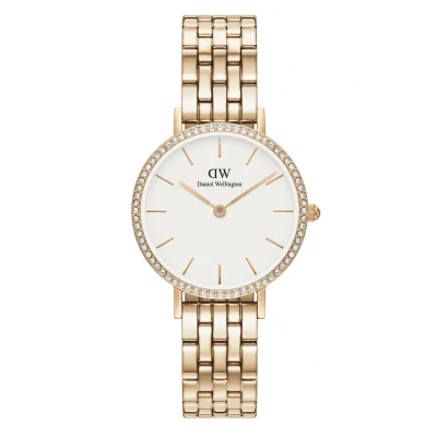 Afbeelding van Daniel Wellington Petite Lumine Bezel 5LINK Horloge Rose goldcoloured, Maat: 28, gold coloured