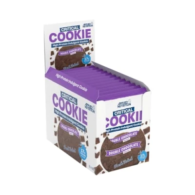 Afbeelding van Applied Nutrition Eiwitkoekjes kritische koekjes, eiwitrijke snack (12 verpakkingen x 73 g) (dubbele chocolade)