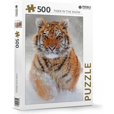 Afbeelding van Rebo Productions Legpuzzel Tiger In The Snow 500 Stukjes