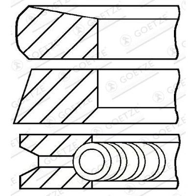 Afbeelding van Goetze Engine Zuigerveren 08 137500 00