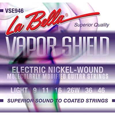 Image de Labella vapor shield jeu de cordes guitare électrique light 9 46