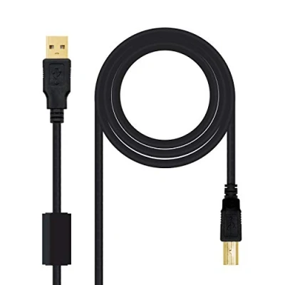Afbeelding van Kabel USB 2.0a naar B NANOCABLE 10.01.1203 Zwart 3 m (1 Stuks)