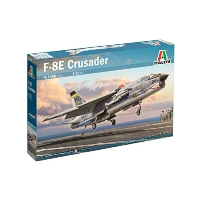 Afbeelding van 1:72 Italeri 1456 F 8E Crusader Plastic Modelbouwpakket