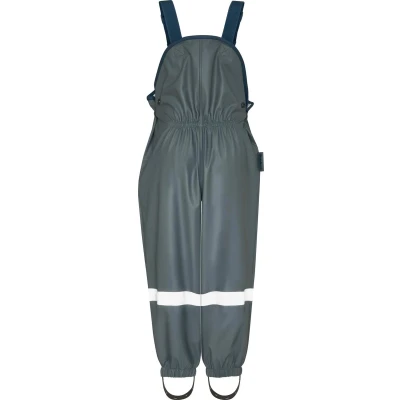 Afbeelding van Playshoes Regenbroek met bretels voor kinderen Donkergrijs maat 140cm