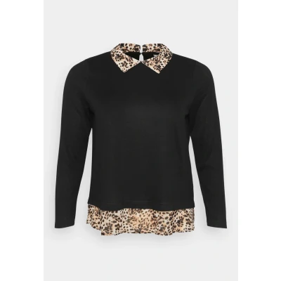 Afbeelding van ONLY CARMAKOMA CARALBA LS MIX TOP JRS Dames Blouses