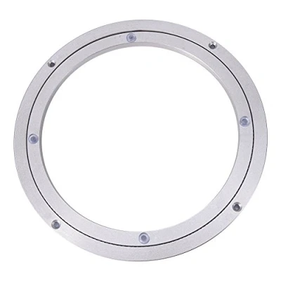 Afbeelding van Kogellager aluminium plaat, sculptuurbasis 360 graden draaibaar, draaibare lagers, ronde draaiplateau voor eettafel enz. (10 inch)