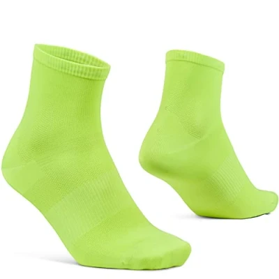 Afbeelding van GripGrab Airflow Lightweight Korte Zomer Fietssokken 1 Paar Ademende Coolmax Wielersport Sokken Low Cut Unisex Geel Hi Vis Maat L (44 47)