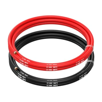 Afbeelding van MMOBIEL 12 AWG Siliconen Elektrische Draad Gauge (3,31mm²) Vertinde Koperkabel 2 Aparte Draden Rood &amp; Zwart Elk 1,5 m voor RC, Drones, 3D Printers, Batterijen, Luidsprekerdraden, Led Strips