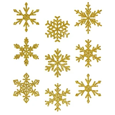 Afbeelding van Avery Zweckform 52950 Fotovenster, sneeuwvlokken, 9 etiketten, goud
